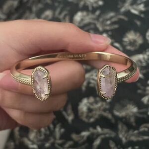 Kendra Scott Gold Bracelet with Pink Stones Never Worn